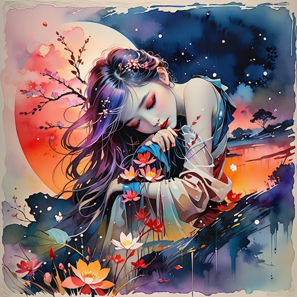 Dreamy, flowers  by @MrKitWalker