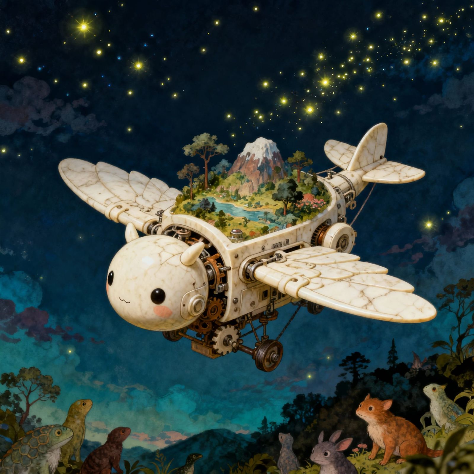 Night flight   by @Kalpine