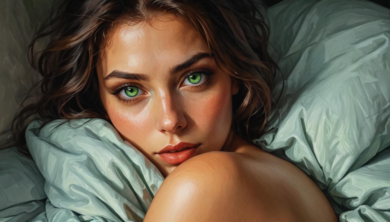 Sally In The Sheets Playing Eye Games Part 3 of 3 VARIATION