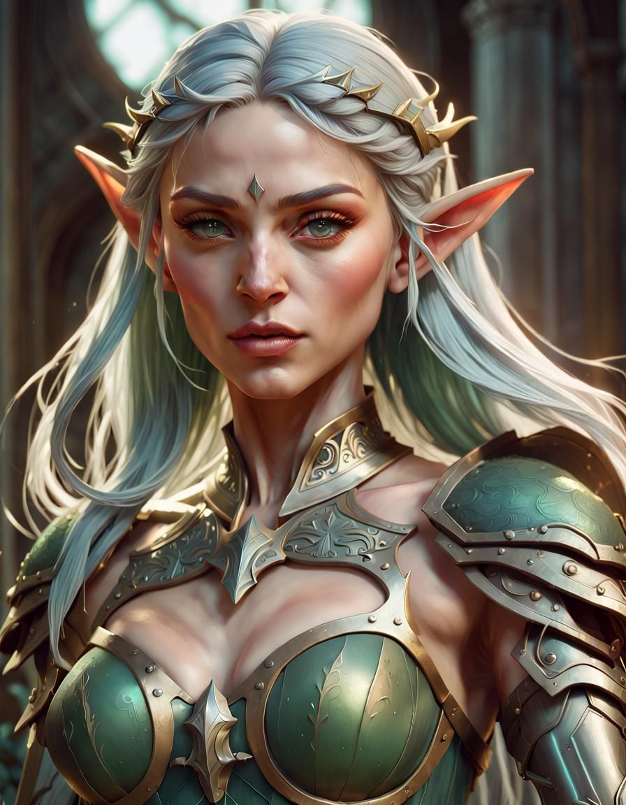 Armored elf - AI Generated Artwork - NightCafe Creator