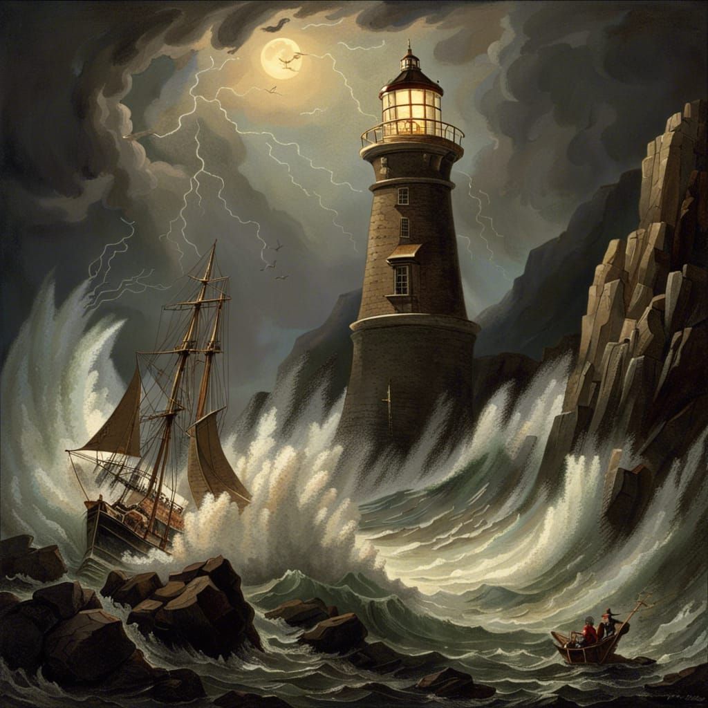  sailing ship runs aground   by @Charlie Watson AKA Chuckcrunch