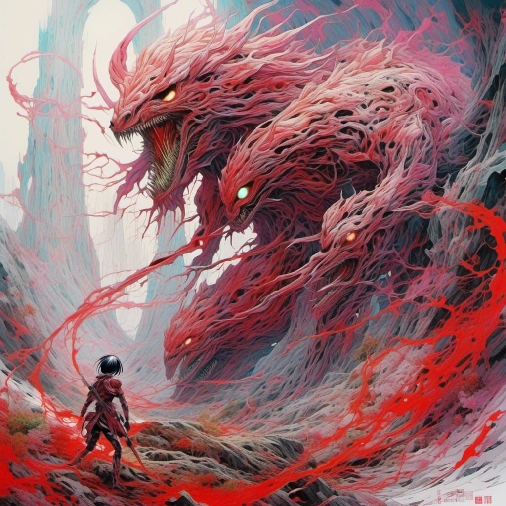 <lora:Barf:1.0> vibrant dynamic action phyrexian elesh norn, surrealism minimal pure white forested gorge, maximum insane brightness, eyes...