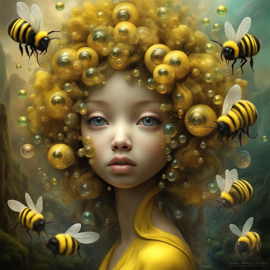 Bumble Bee - Ai Generated Artwork - Nightcafe Creator