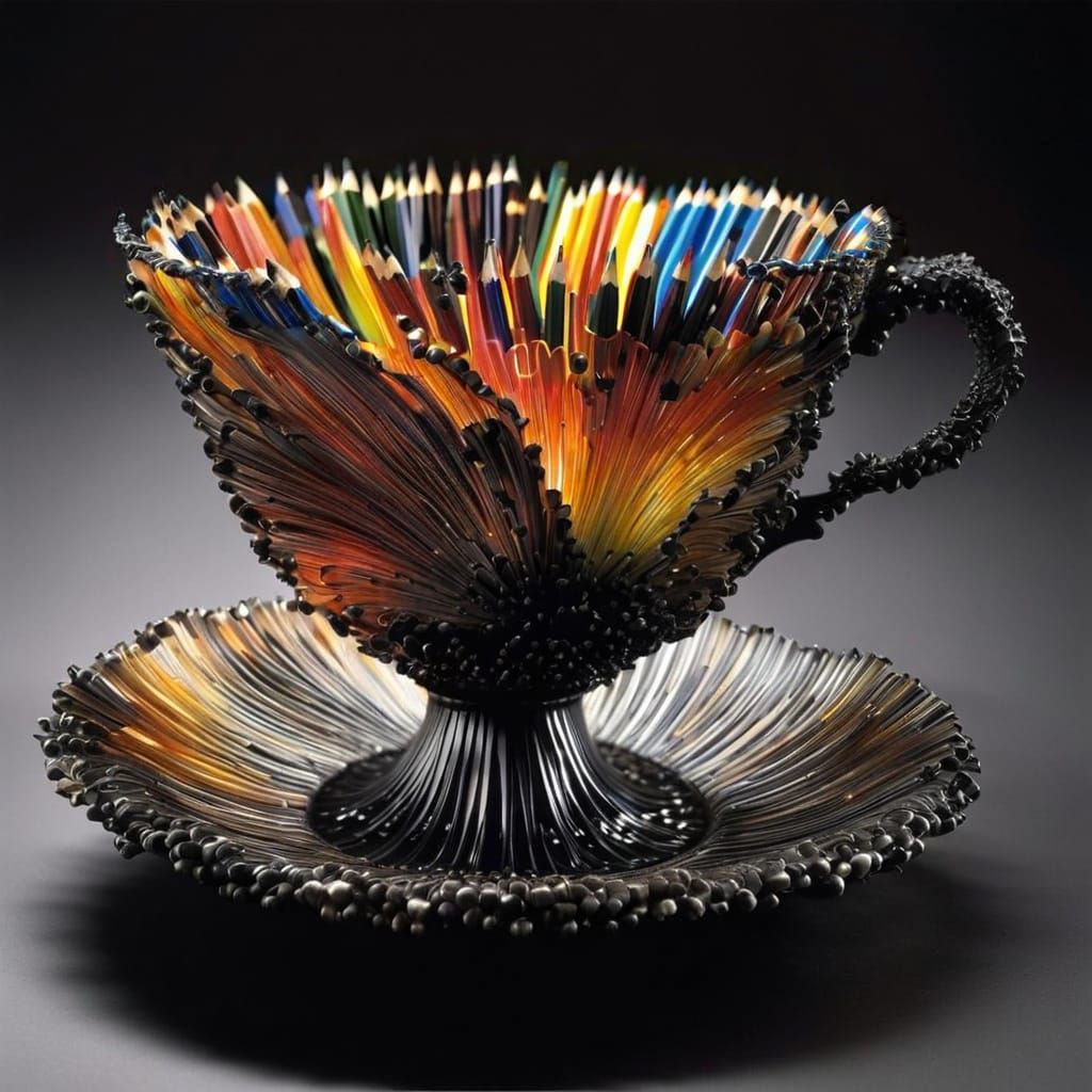 Pencil Teacup   by @Shlucky