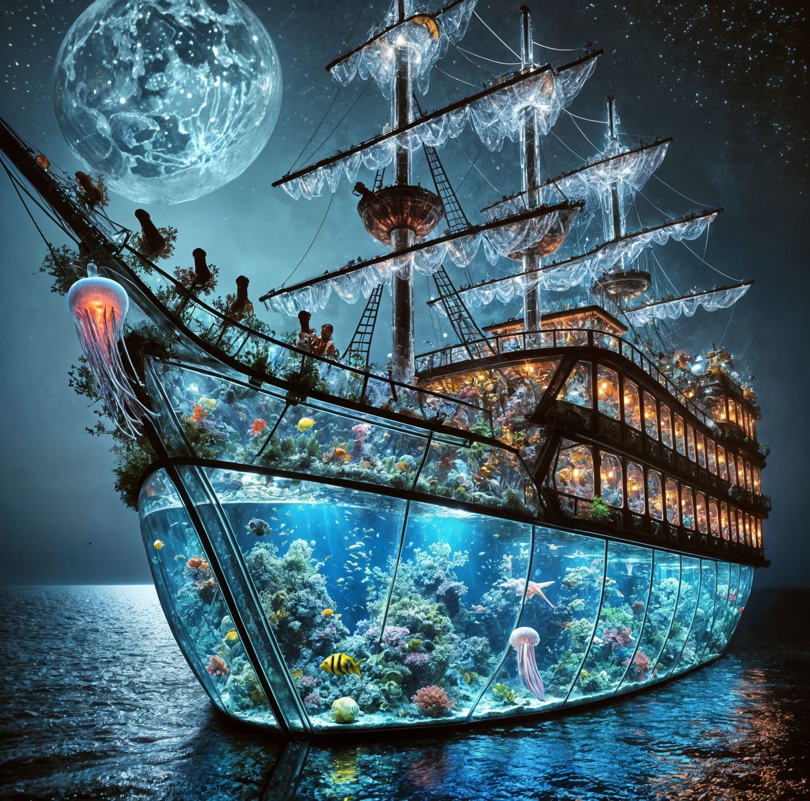 Glass ship