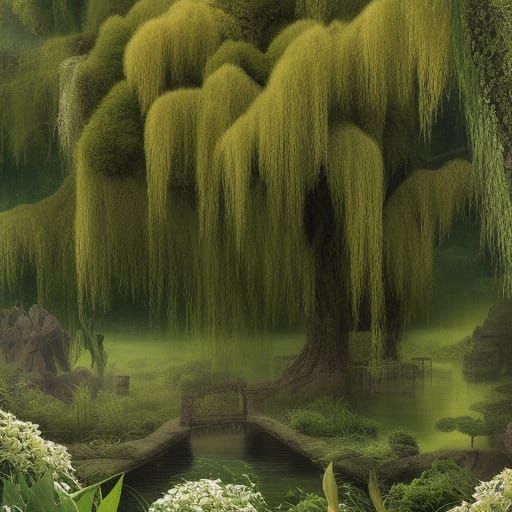 Garden of the willow tree
