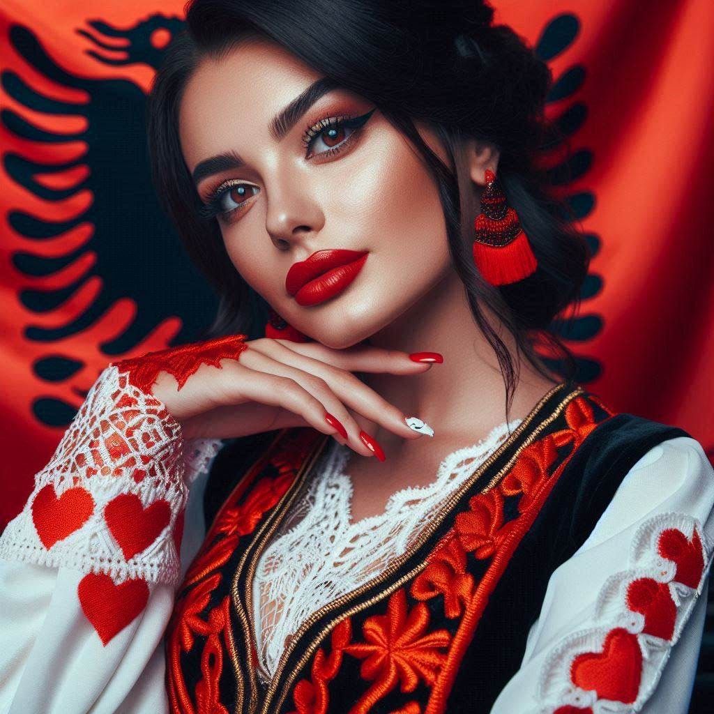Albanian Women in Traditional Dress