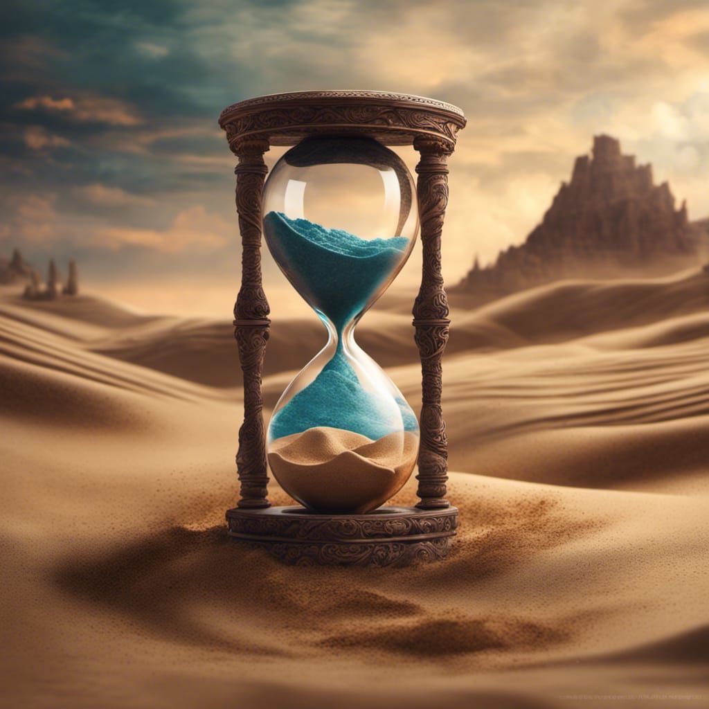 Design an intricate hourglass that doesn't measure time but ...