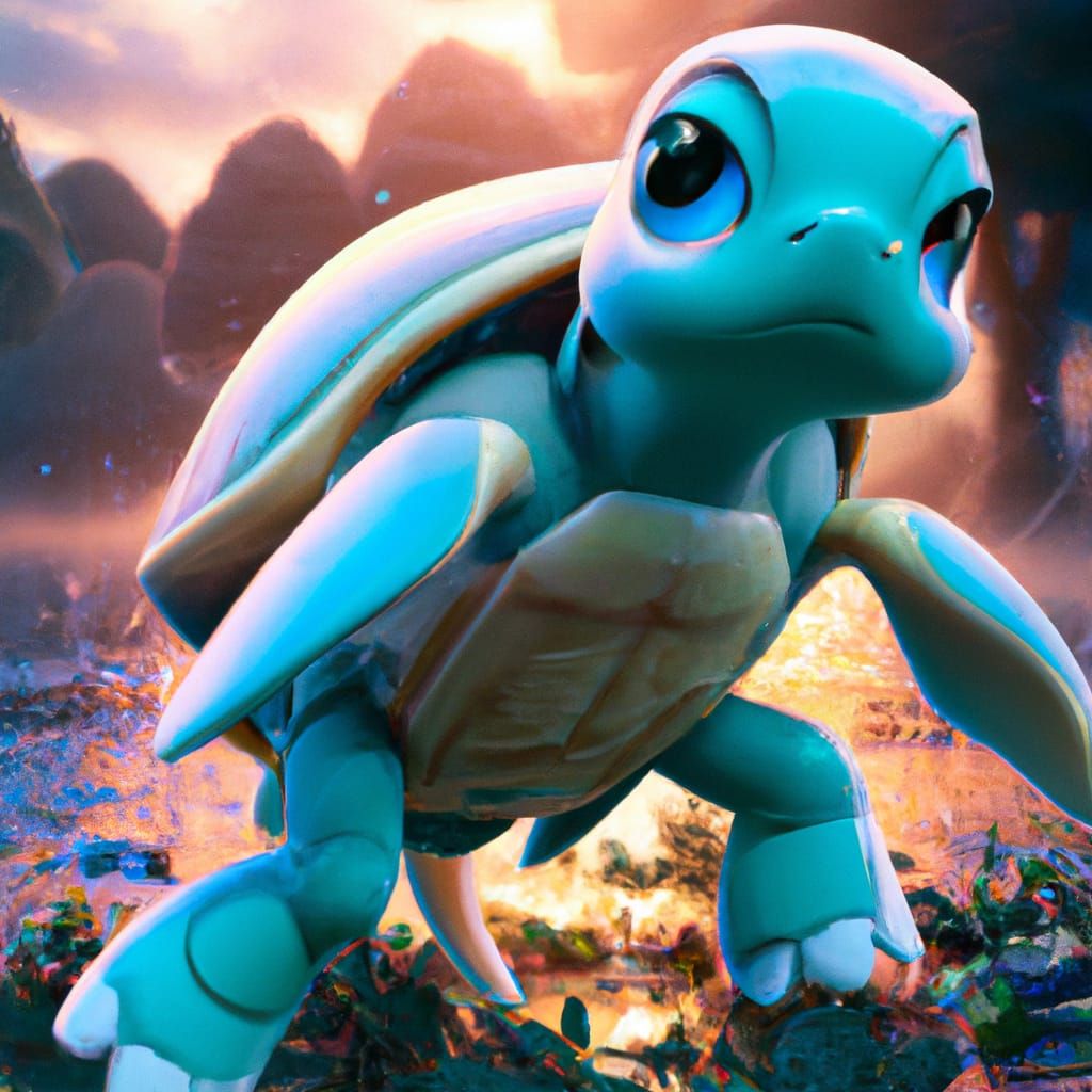 Squirtle Or Turtle - Ai Generated Artwork - Nightcafe Creator