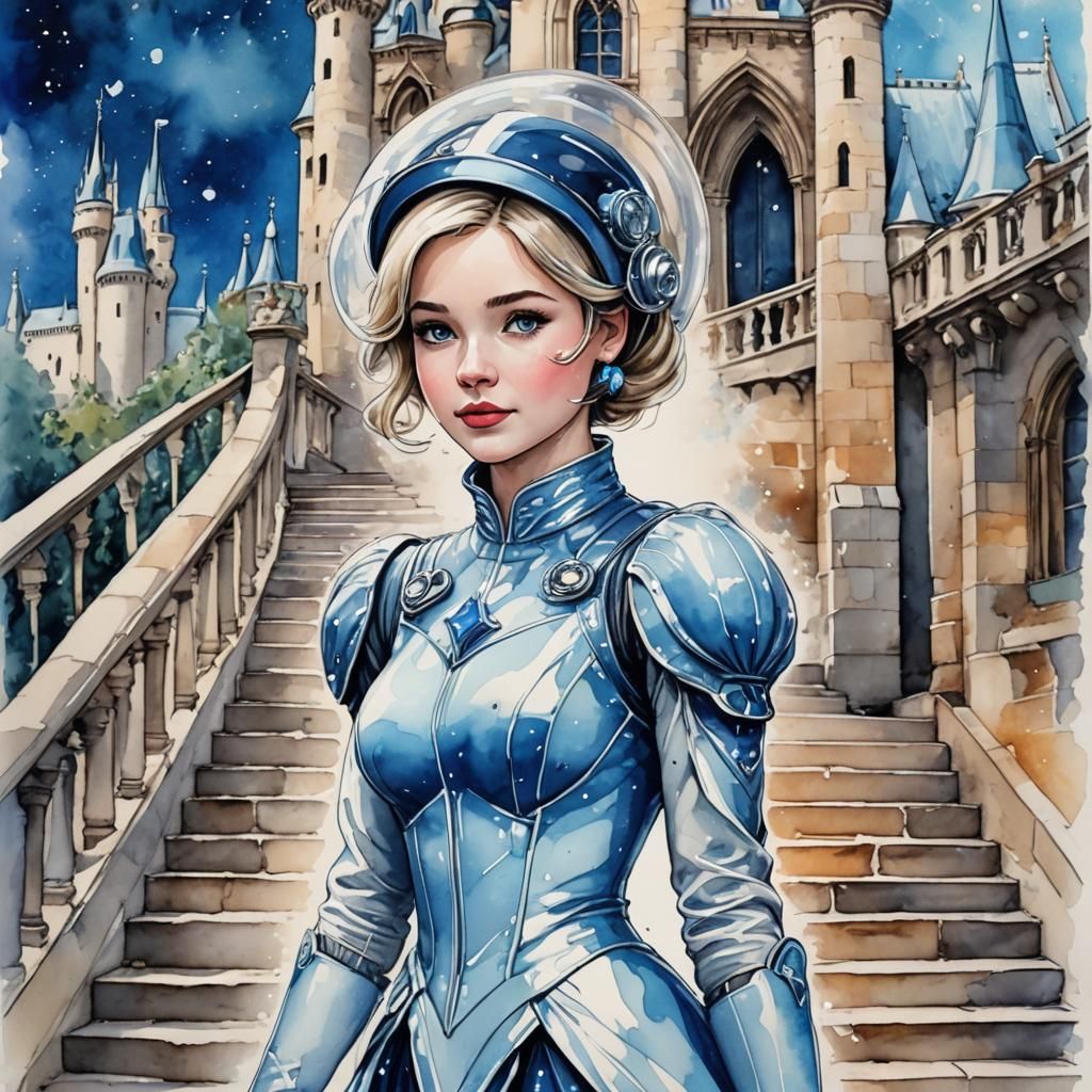 Disney Princess Cinderella JC001 - AI Generated Artwork - NightCafe Creator