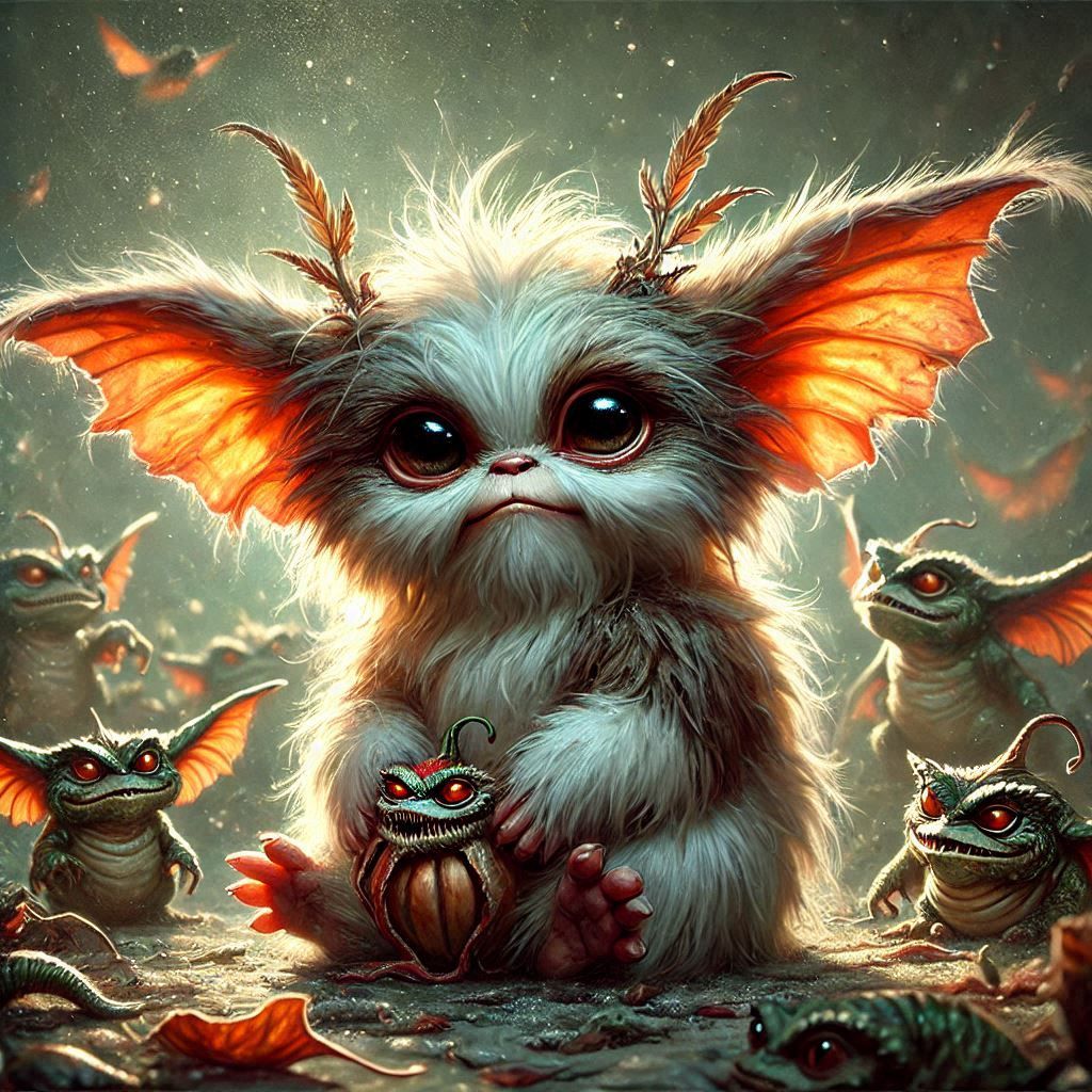 adorable fairy-tale fantasy creature portrait..