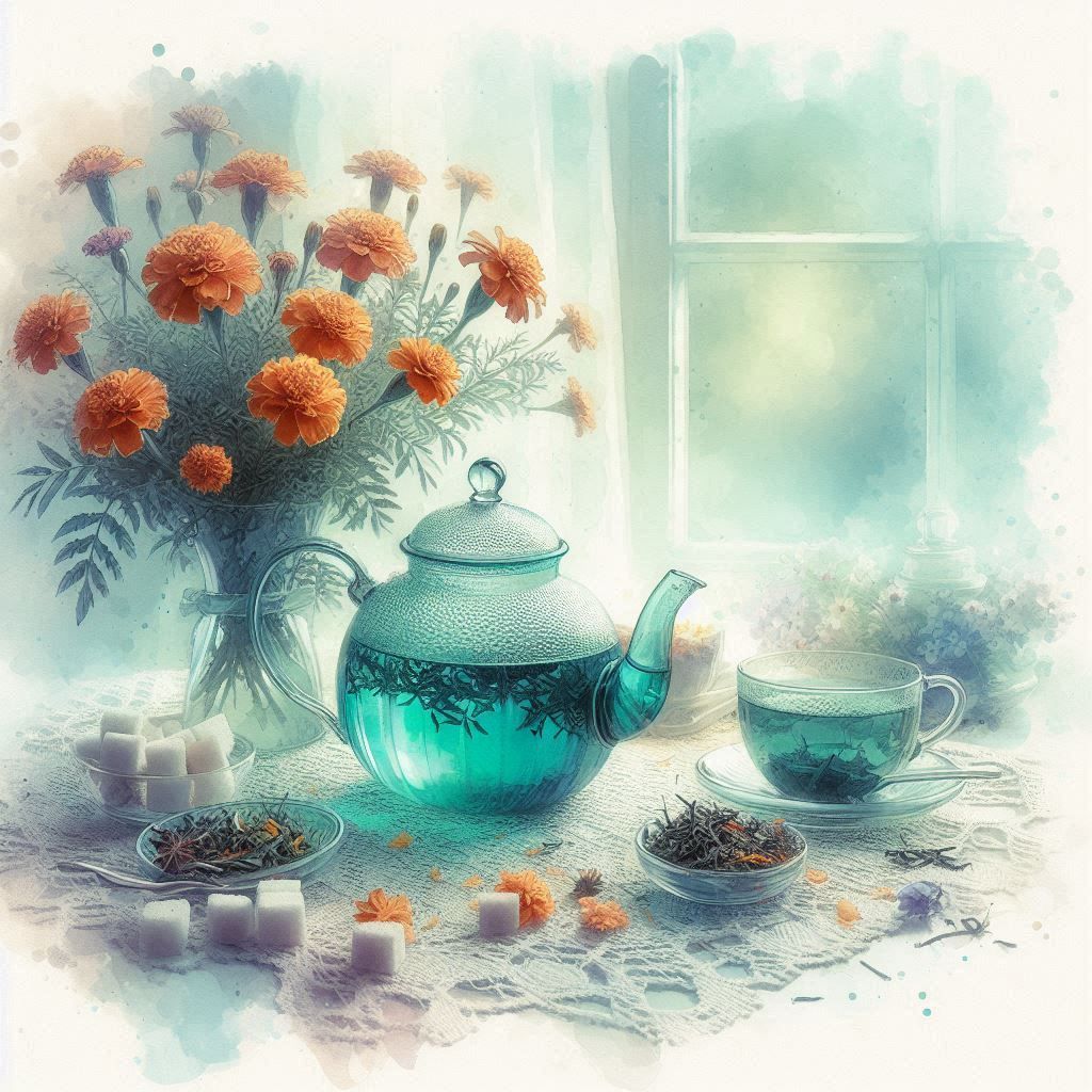 Turquoise teapot