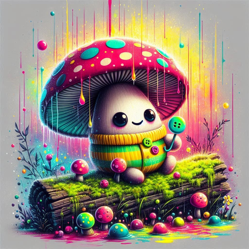 Fluffy mushroom spirit