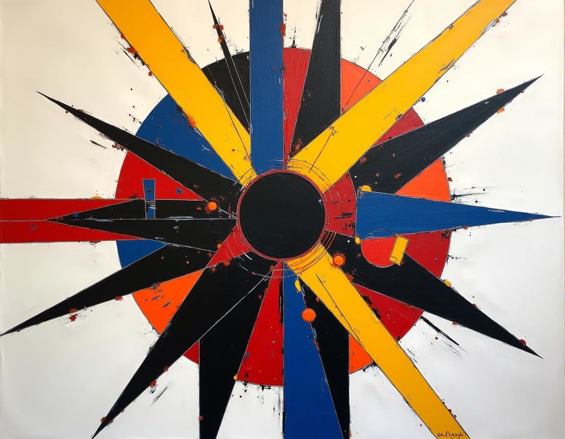 Minimalist abstract mandala