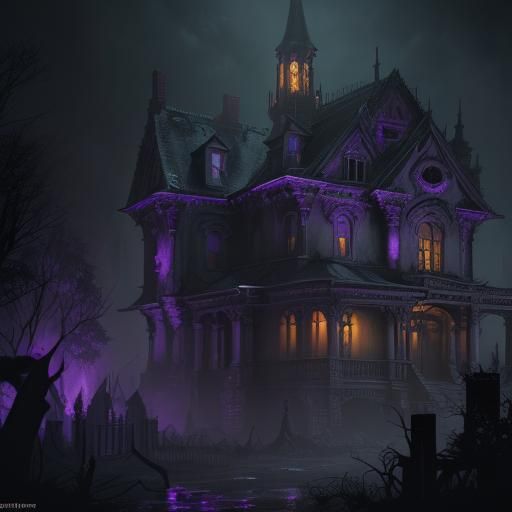 Creepy Places, Haunted House A Masterpiece, 8k Resolution, Dark Fantasy 