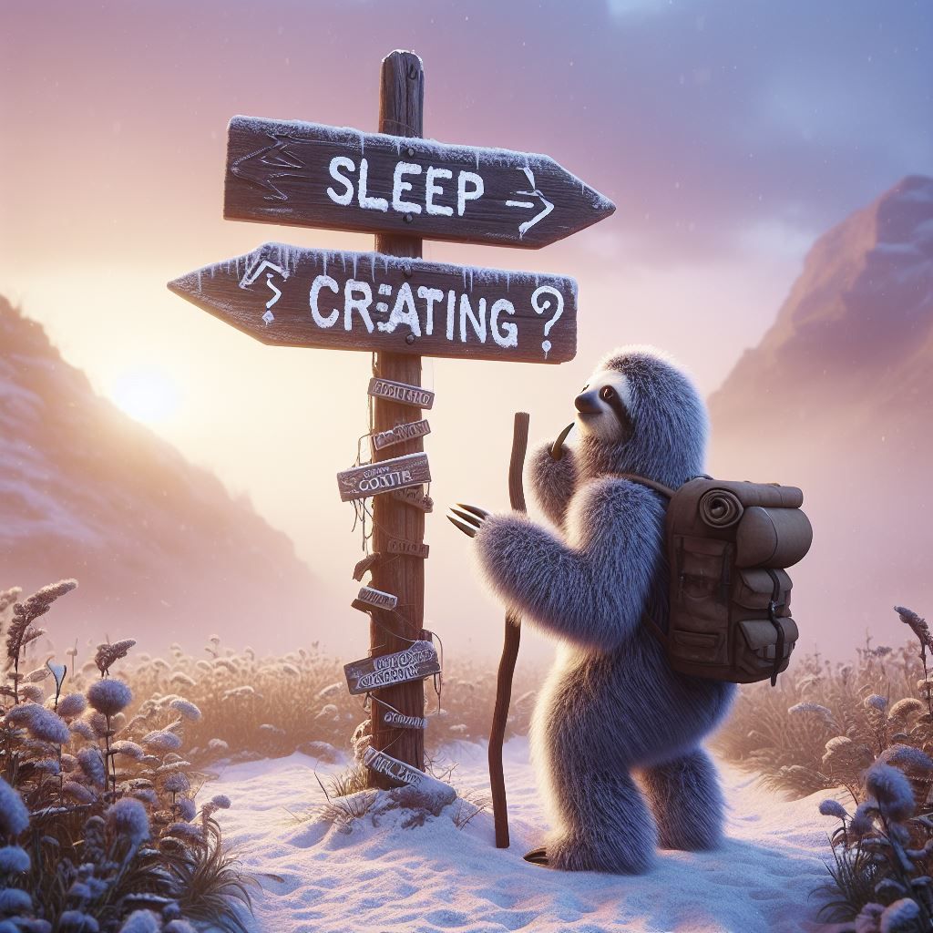 Sleep or creating?