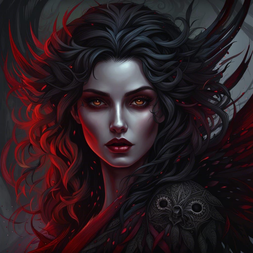 dark goddess AI Generated Artwork NightCafe Creator