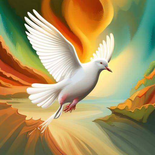 White dove - AI Generated Artwork - NightCafe Creator