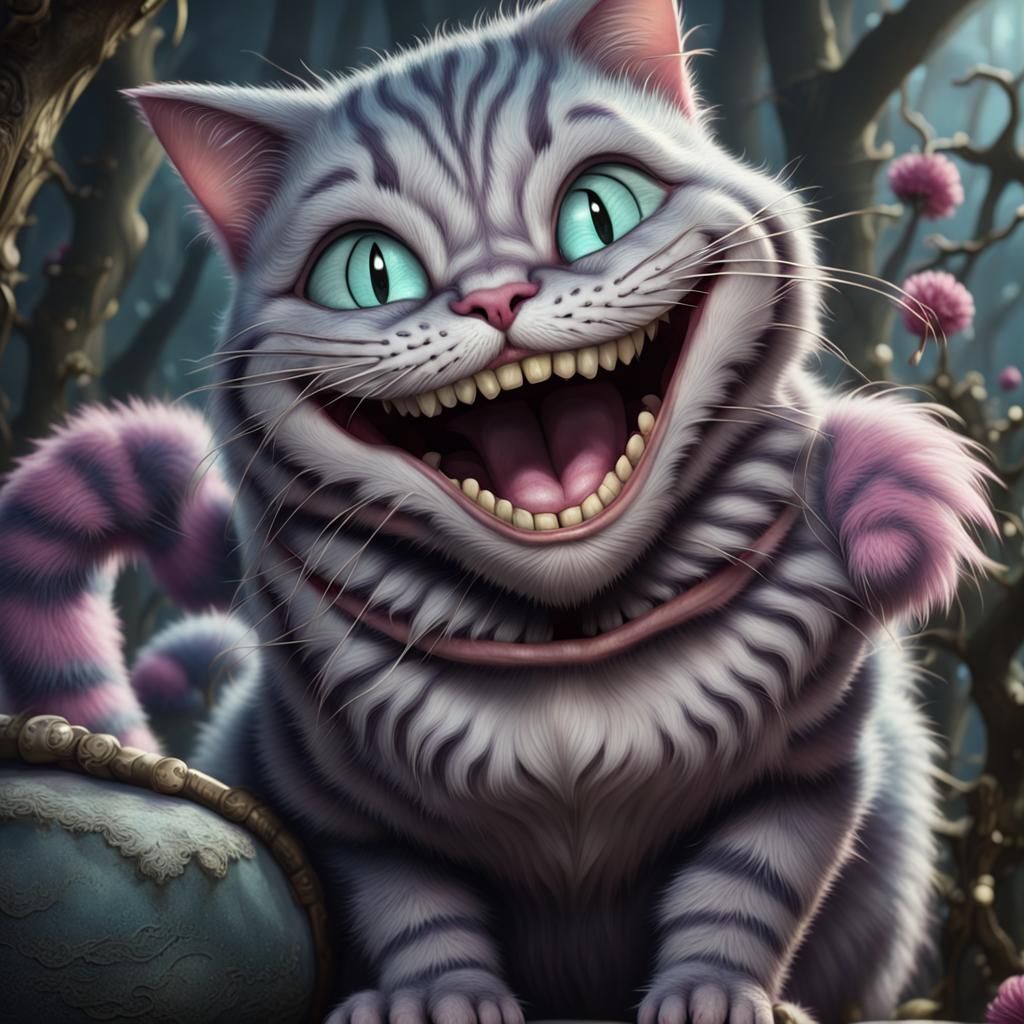 Cheshire Cat. - AI Generated Artwork - NightCafe Creator