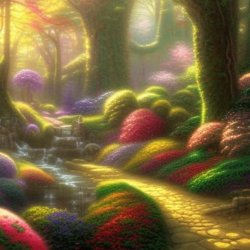 Enchanted fairy land forest