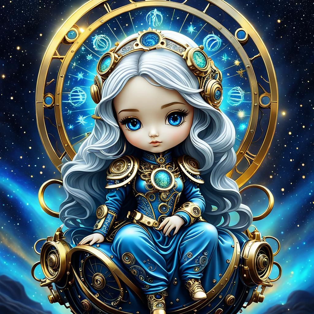 Cosmic Zodiac: Virgo - AI Generated Artwork - NightCafe Creator