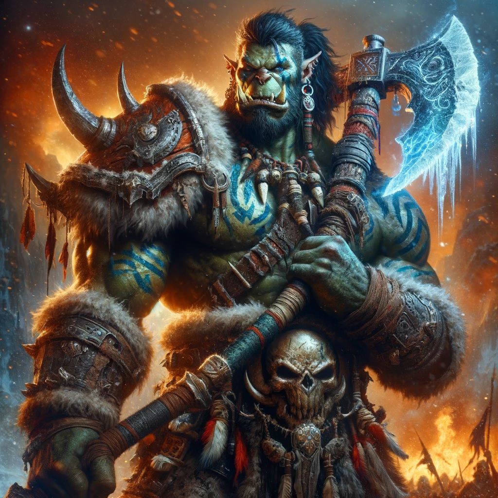 Warlord Krask Bone Eater of the Cold Hawk Clan