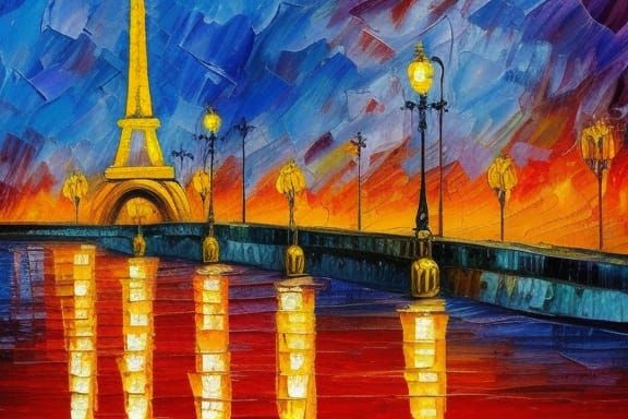 Sunset Paris Siene Cinematic Ai Generated Artwork Nightcafe Creator