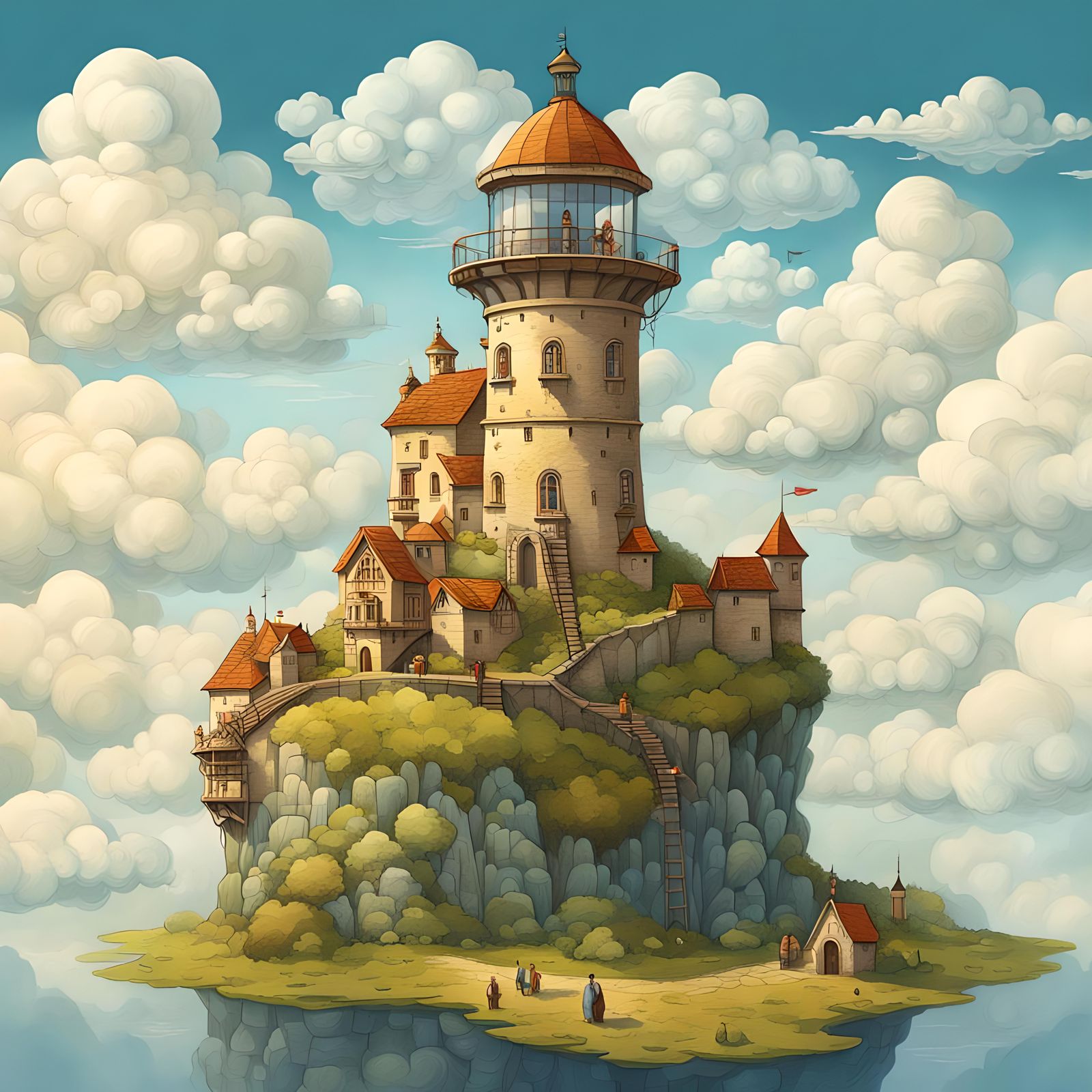 floating lighthouse  by @Sig