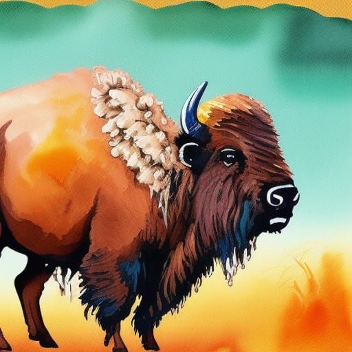 Bison - AI Generated Artwork - NightCafe Creator