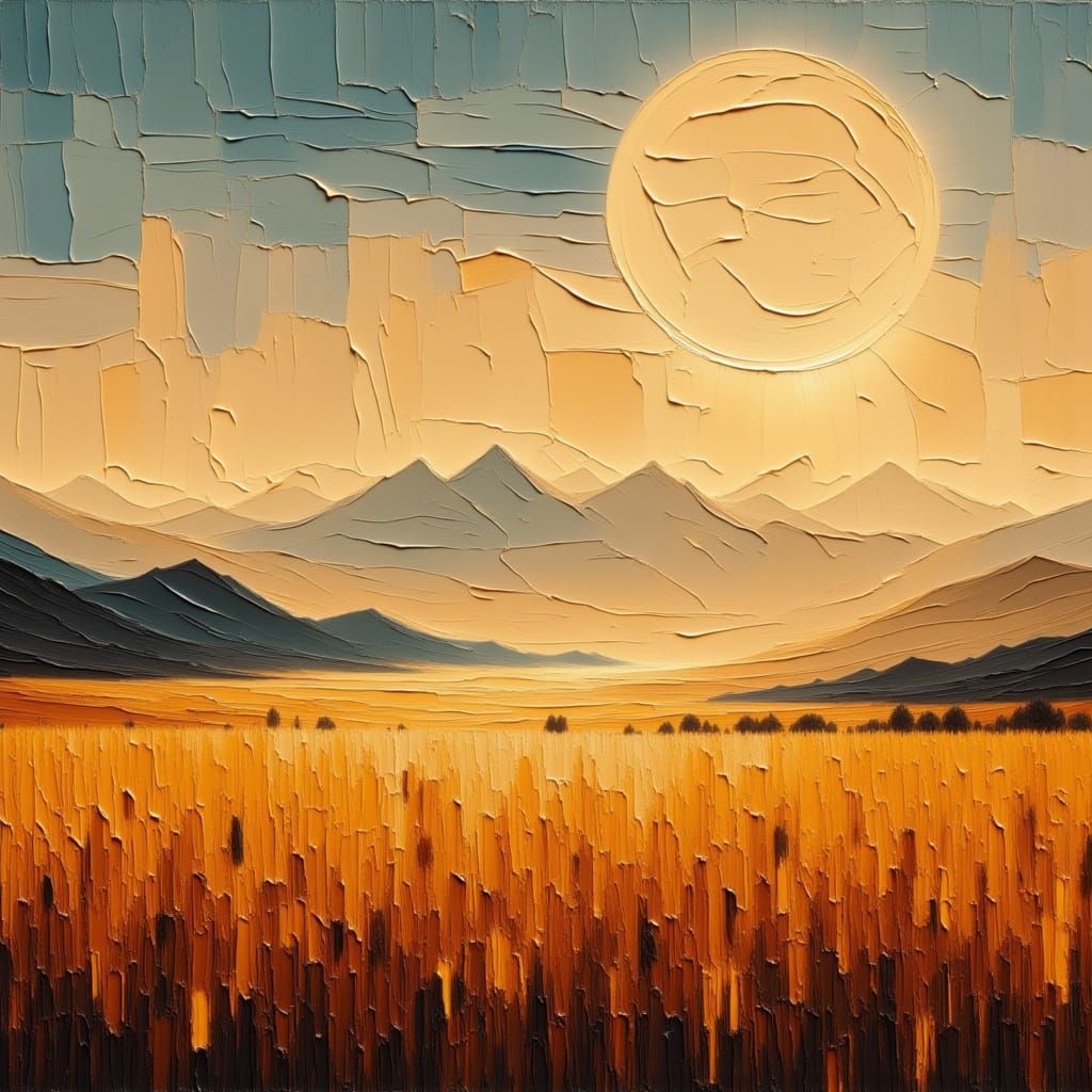 Sunrise Over Golden Wheat Fields: 8k Serenity