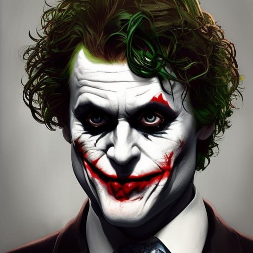 seth rogan as the joker - AI Generated Artwork - NightCafe Creator