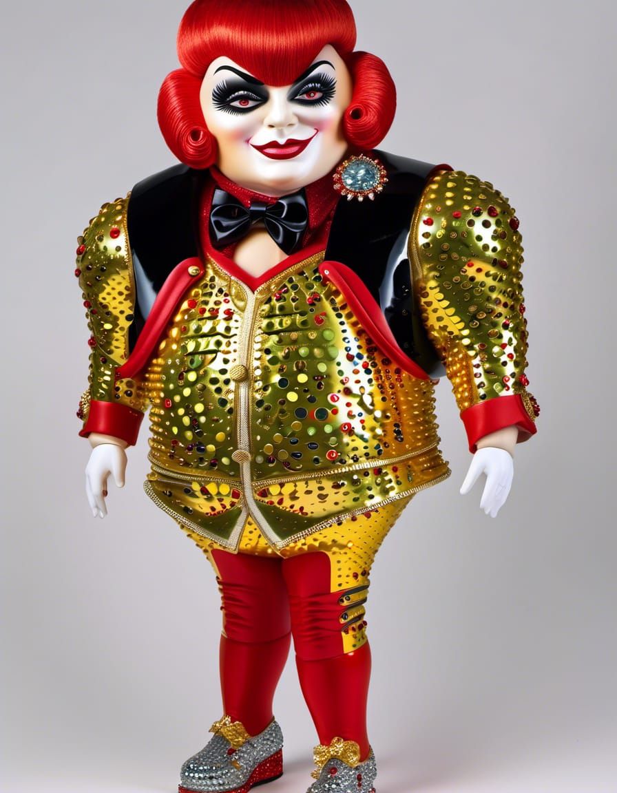 1980s Leigh Bowery Doll - AI Generated Artwork - NightCafe Creator