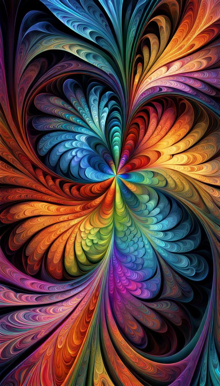 Opalescent Apple: Ultrarealistic 3D Fractal Art