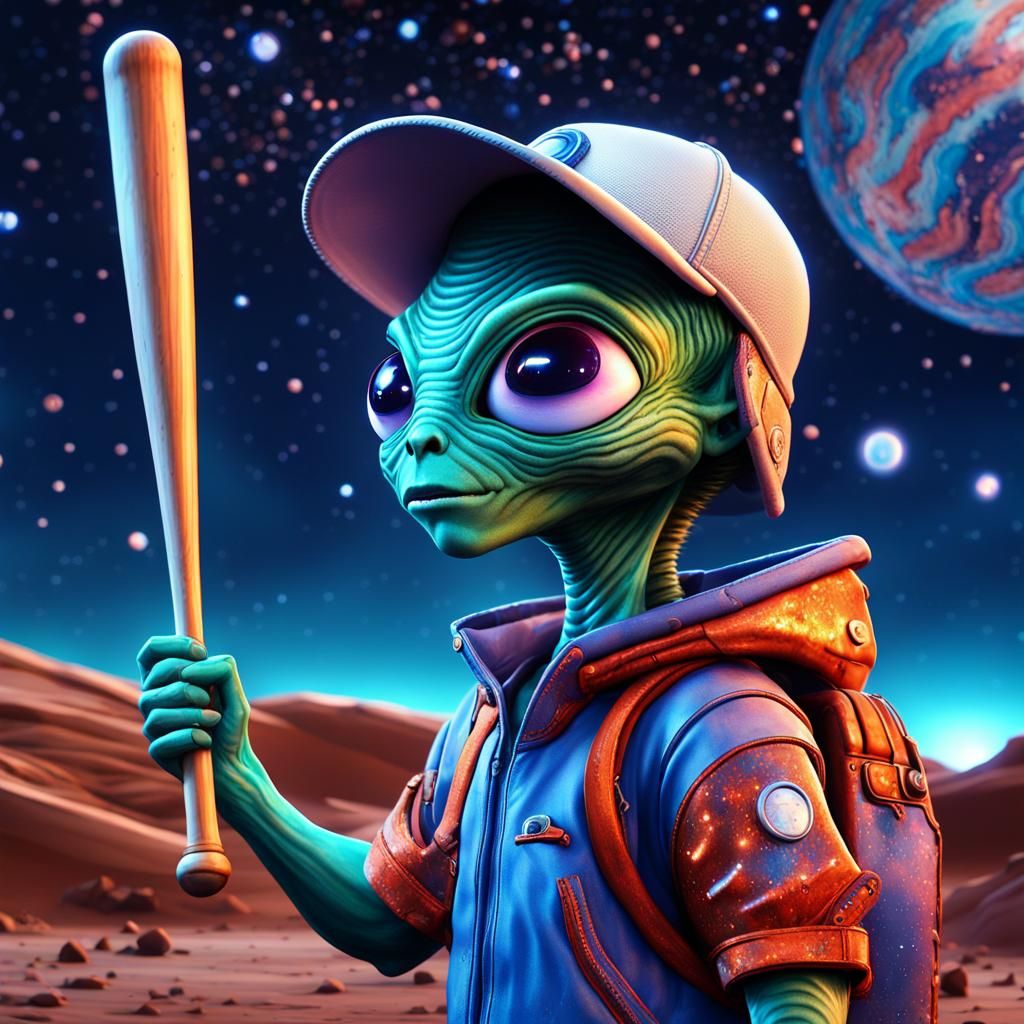 Wish to Universe: let me play with the humans  by @FluorMan