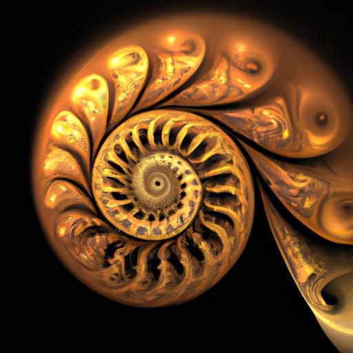 A fractal Nautilus - AI Generated Artwork - NightCafe Creator