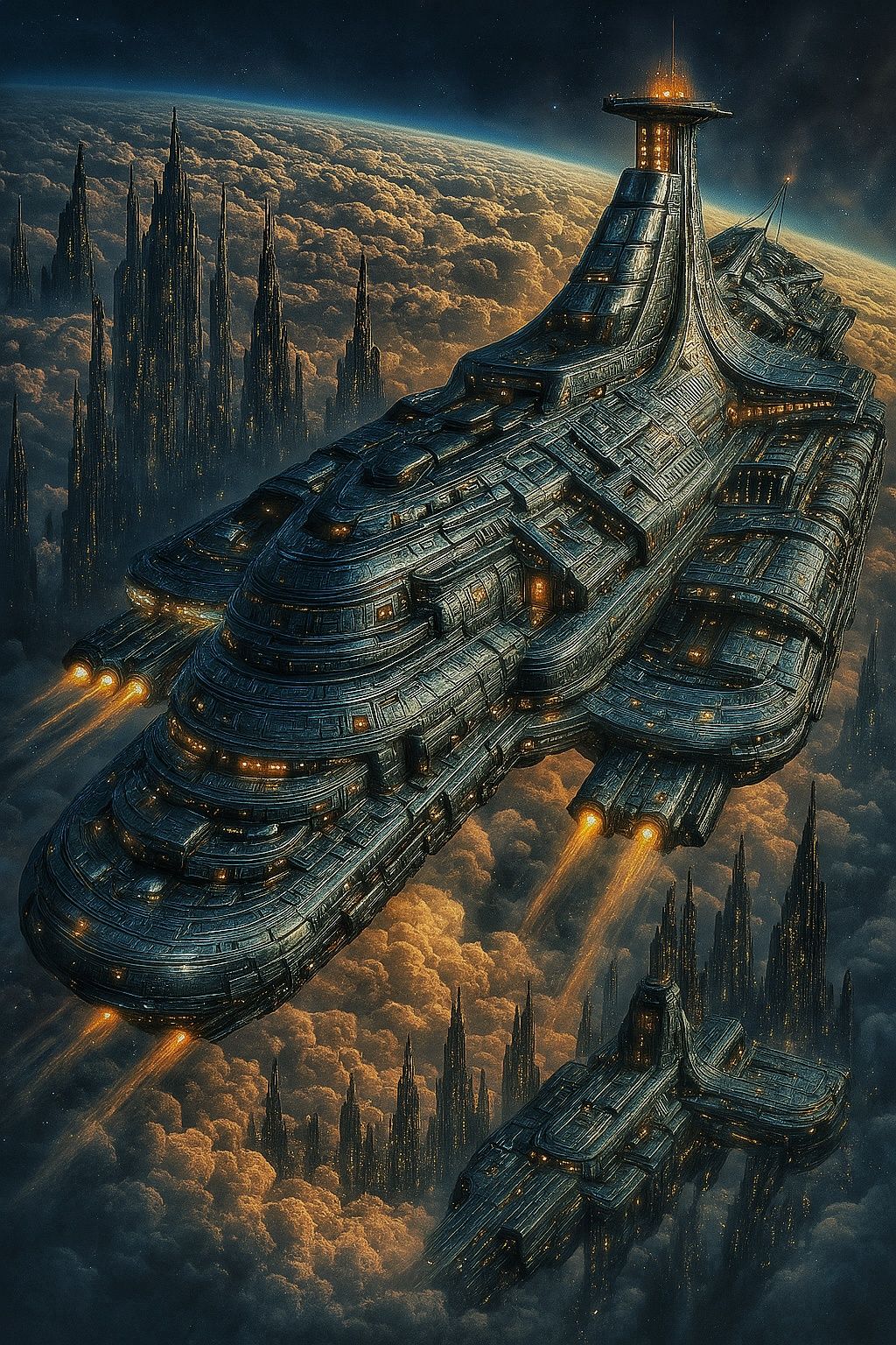 Colossal spaceship