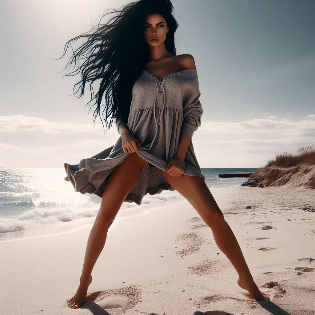 Windy beach