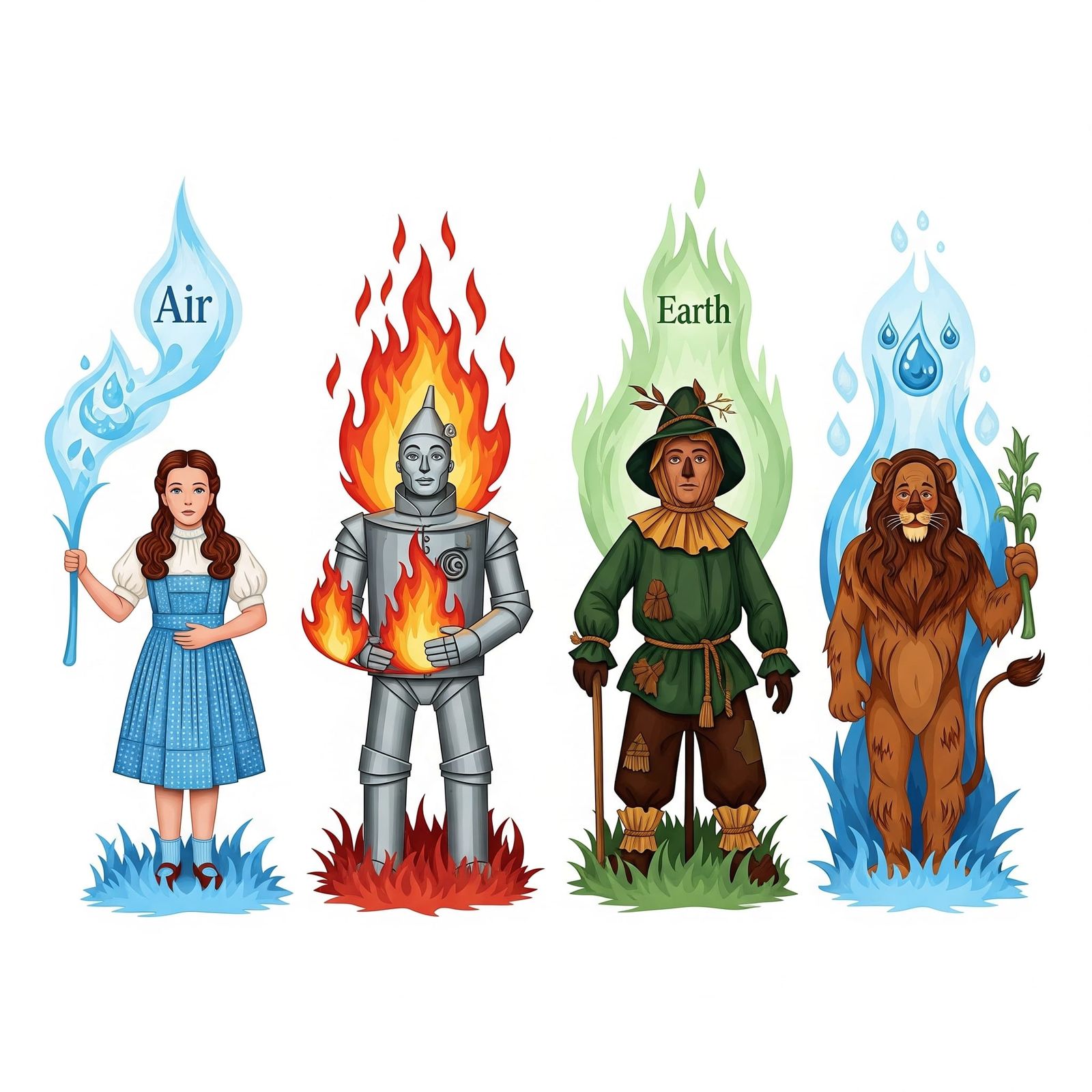 Vignette |  Dorothy and Friends |  Elements