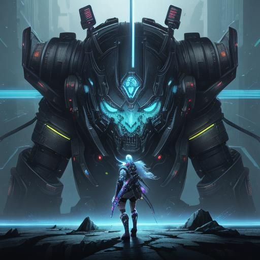 Chain Crushes Copier: Cyberpunk Graphic Novel Cover