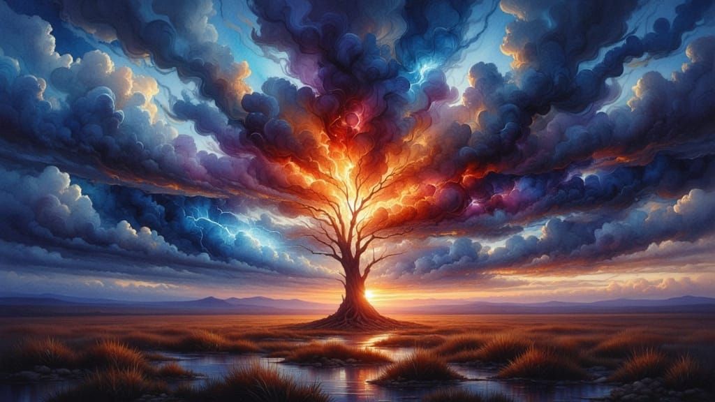 Lighting hitting twice