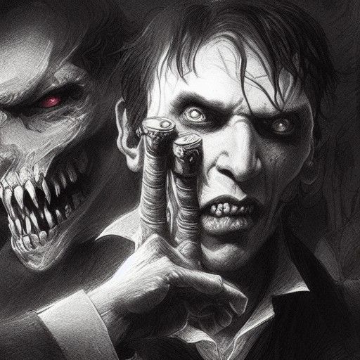 Dr. Jekyll and Mr. Hyde: A Horror Illustration