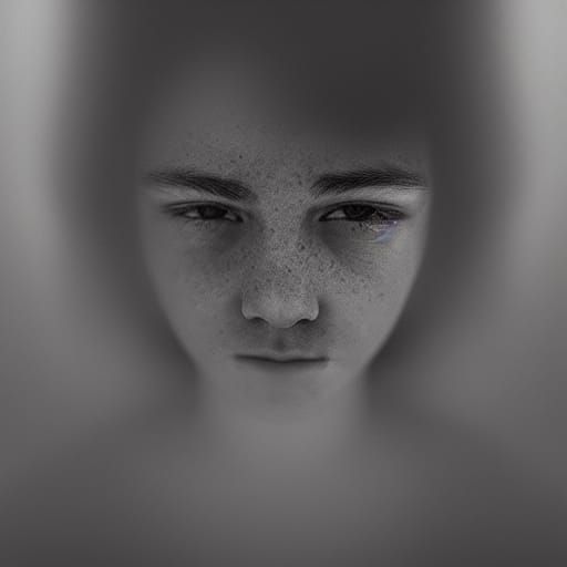 Hopeful Close-Up Portrait in Ambient Light