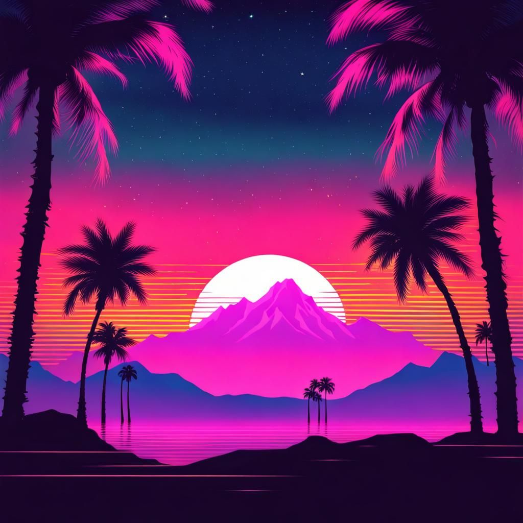 Vaporwave view   by @Rem