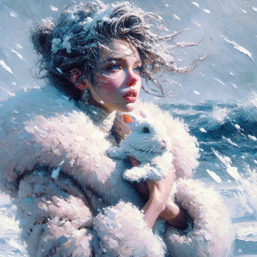 Snow Bunny  by @Bri-Bunny225