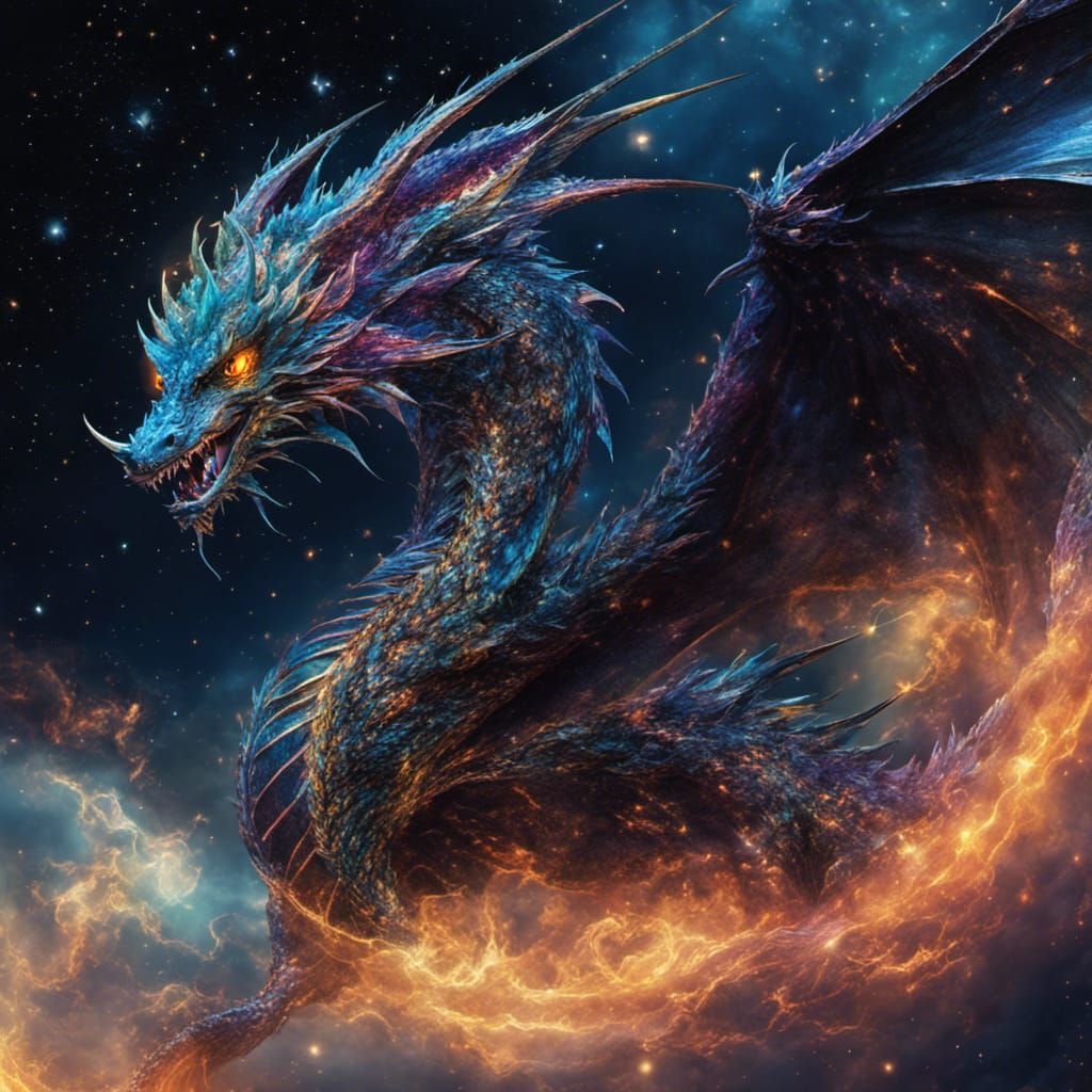 Chromatic Dragon - Ai Generated Artwork - Nightcafe Creator