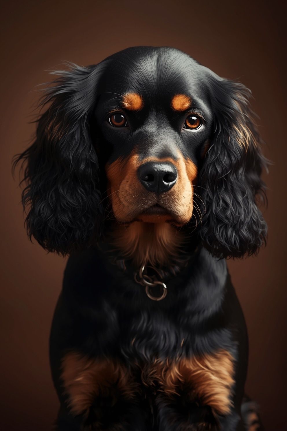 A black and tan cocker spaniel