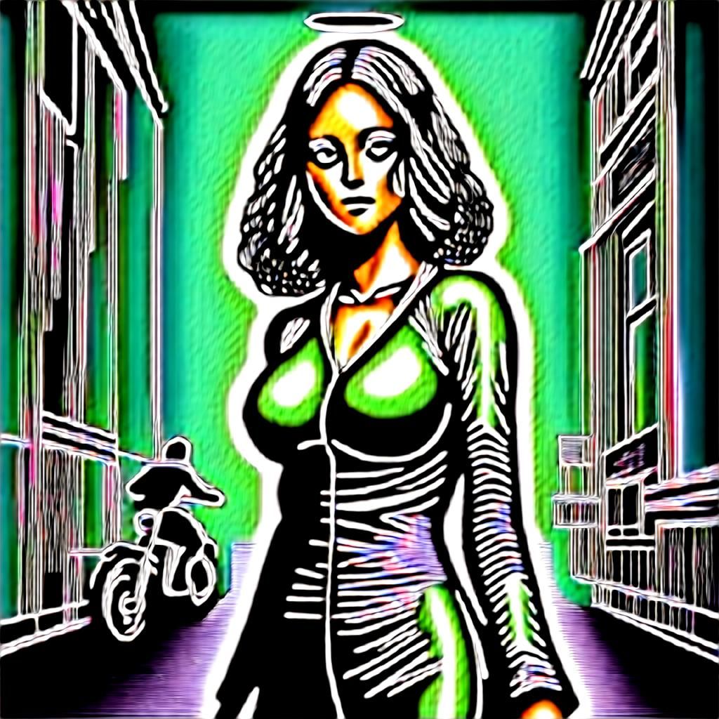 A Bond girl in SFW mode