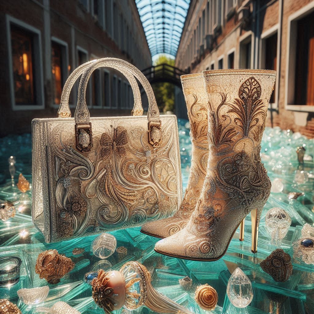 Glass bag and boots