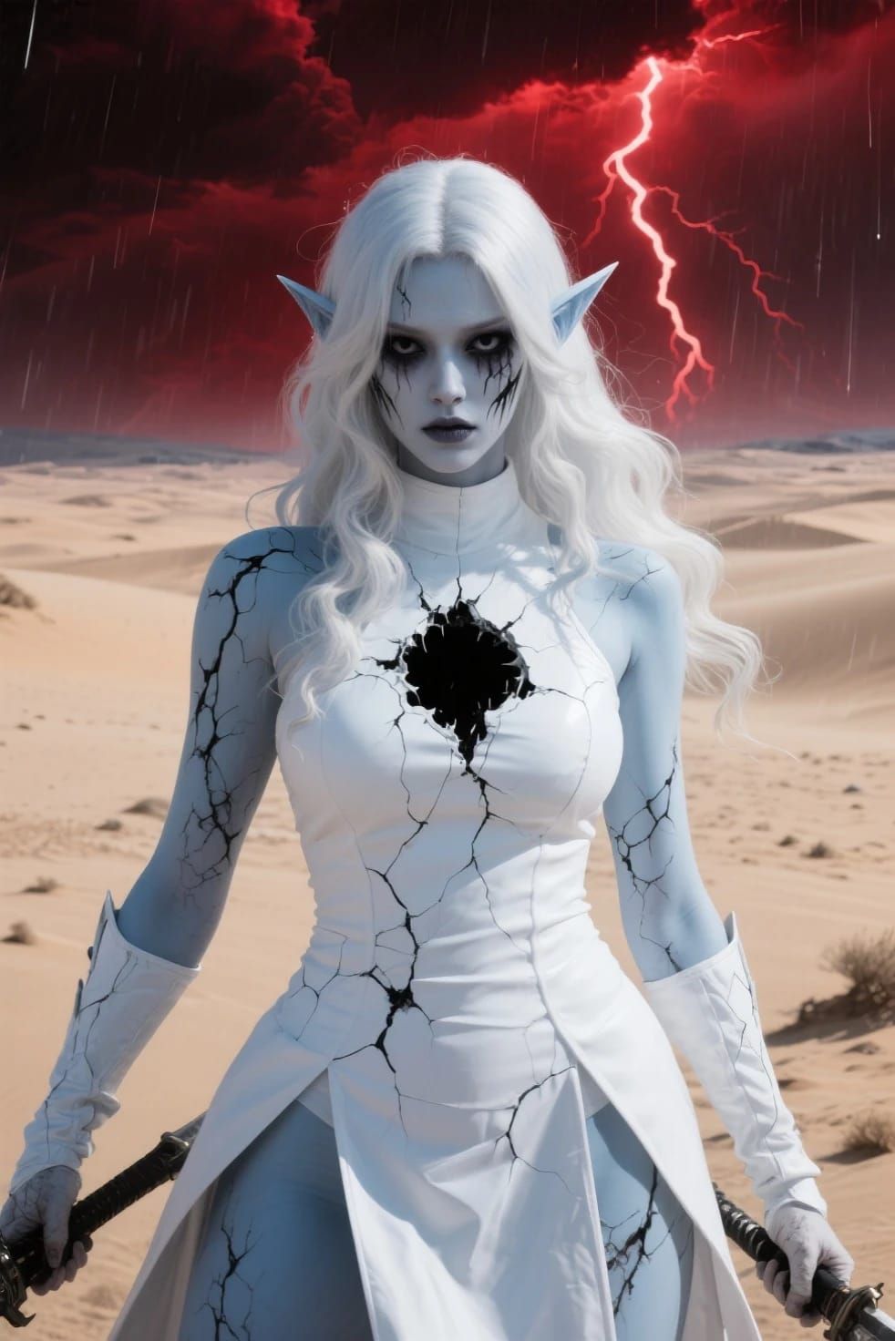 Very creepy epic and sinister eerie creation I just made of hollow Towa.inspired by Vergils downfall.