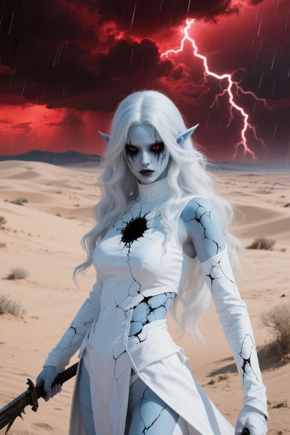 Very creepy epic and sinister eerie creation I just made of hollow Towa.inspired by Vergils downfall.